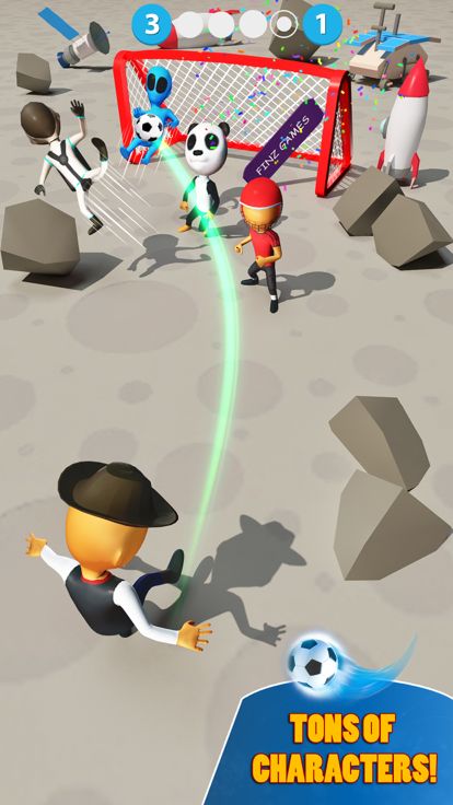 Crazy Super Kicks: Soccer Game游戏截图