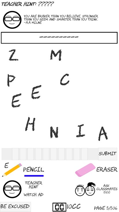 The Exams - Words Disorder游戏截图