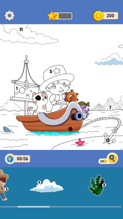 Sticker Puzzle - Coloring Book游戏截图