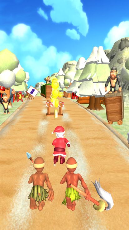 Santa Runner 3D-Christmas Game游戏截图