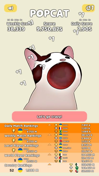 PopCat Click游戏截图