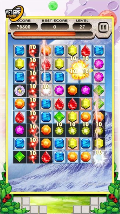 钻石爆爆乐 - Amazing Jewel 2016 Match 3: New Quest World Puzzle Edition HD游戏截图