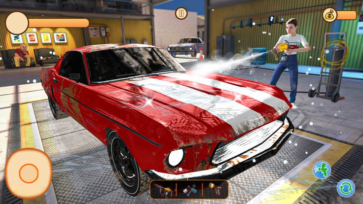 电源 洗车 - 汽车 保洁 游戏游戏截图