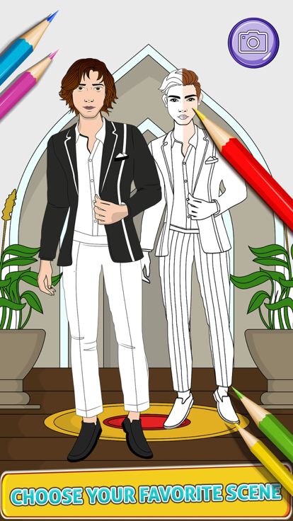 闪光连衣裙绘画游戏游戏截图