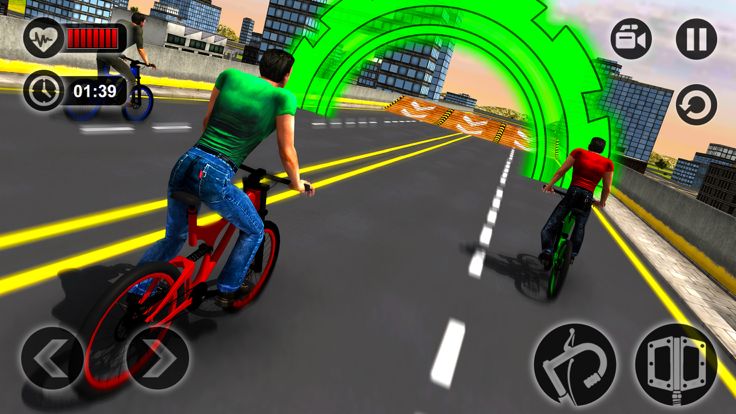 Rooftop BMX Bicycle Stunt Rider - Cycle Simulation游戏截图