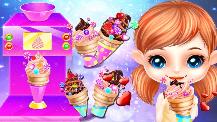冰淇淋制作 - 烹饪游戏游戏截图