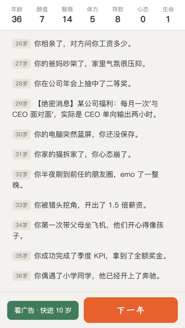 牛马的一生游戏截图