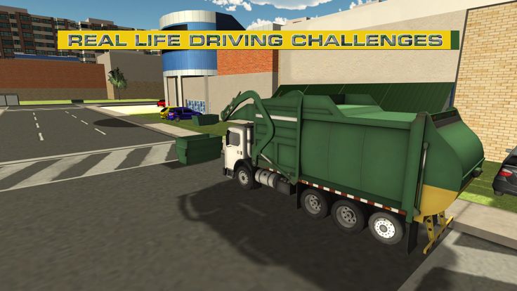 垃圾场的垃圾车模拟器 - 推动垃圾站及捡起大城市垃圾游戏截图