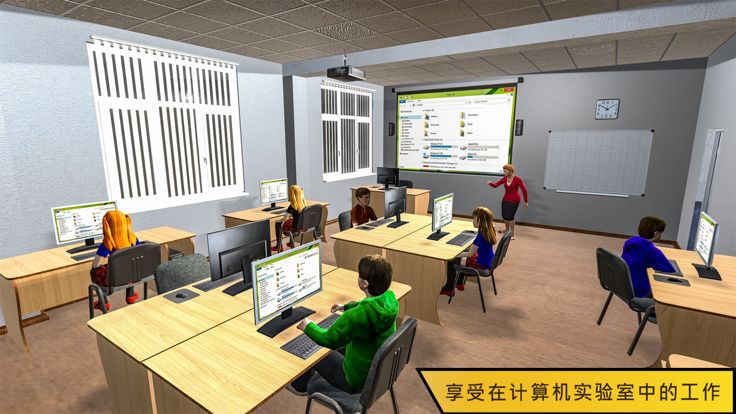 虚拟学校女孩模拟器2021动漫学校爱情故事游戏游戏截图