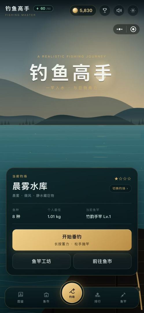 钓鱼高手游戏截图