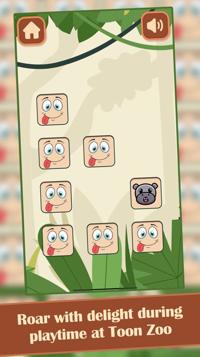Toon Zoo Memory游戏截图