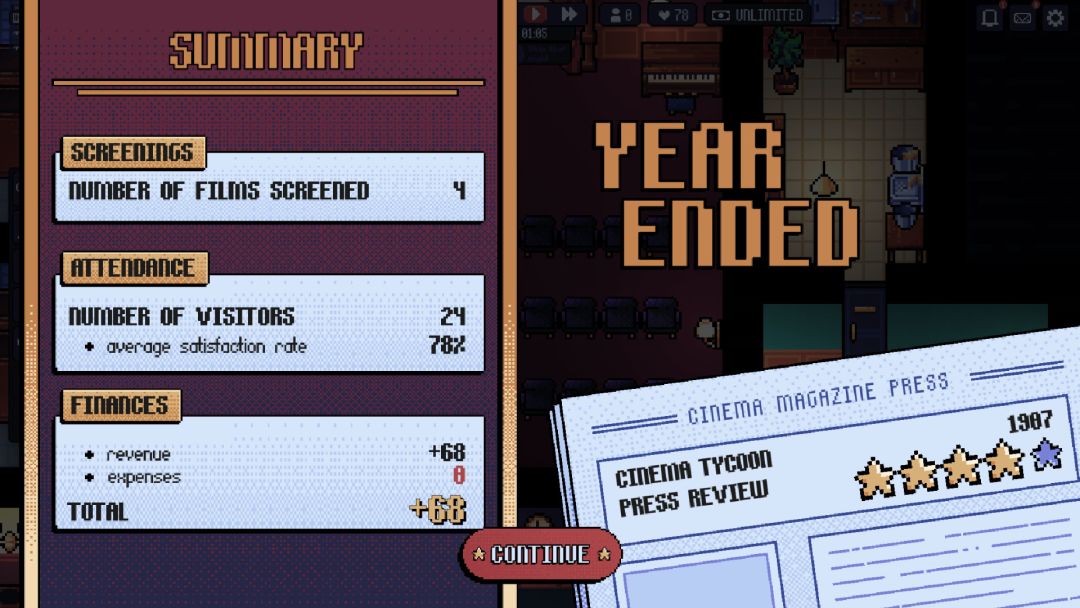 像素影院物语游戏截图