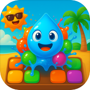 水滴解谜 - 十滴水，多米勒骨牌效应的水滴爆破