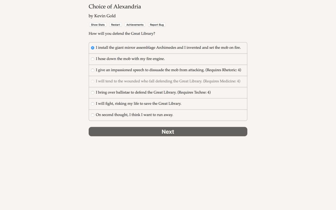 Choice of Alexandria游戏截图