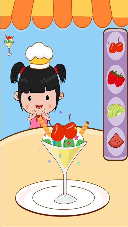 丫丫冷饮店，丫丫幼儿早教游戏截图