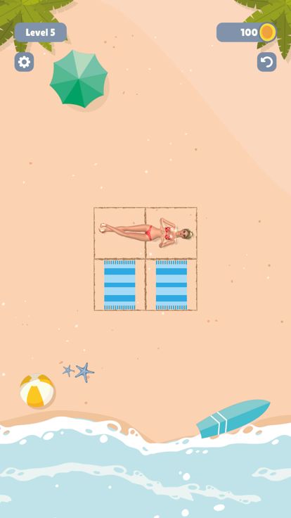 Towel Sort - Beach Edition游戏截图