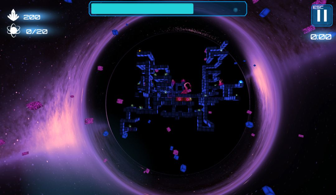 Deep Blue 3D Maze in Space游戏截图