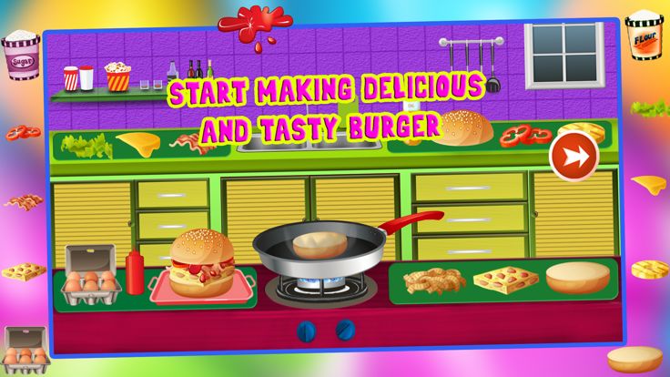 厨房 发烧 汉堡 制造商 - 烹饪 制造商 游戏游戏截图