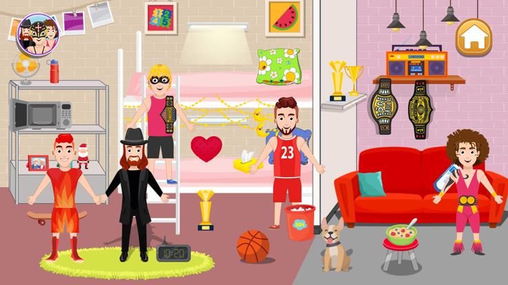 假装摔跤比赛：娱乐世界游戏截图