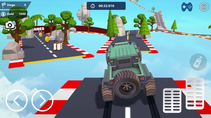 Car Stunts 3D - Sky Parkour游戏截图