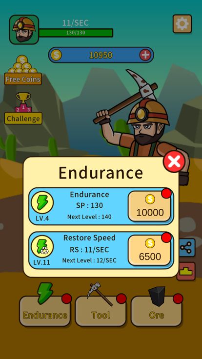 黄金挖矿大亨 - 矿工挖矿升级模拟器游戏截图