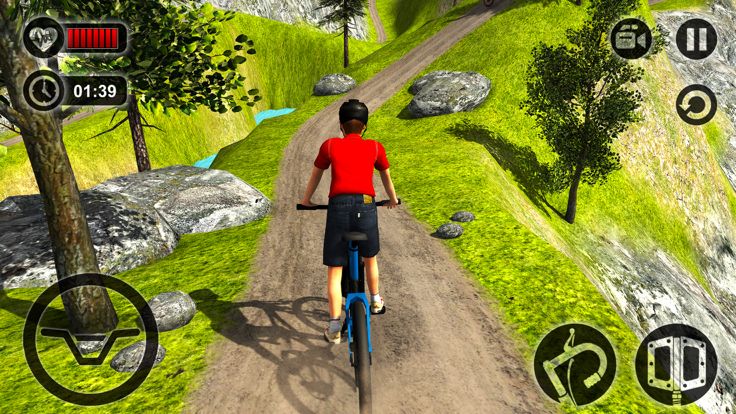 Uphill Bicycle Rider Kids - Offroad Mountain Climb游戏截图