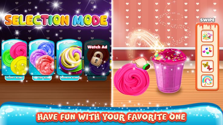 DIY 粘液模拟器 ASMR 游戏游戏截图