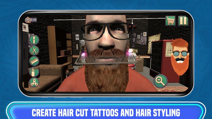 Hair Barber Tatoo游戏截图