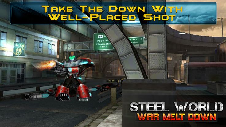 钢铁大战融化：终极格斗机器人游戏截图