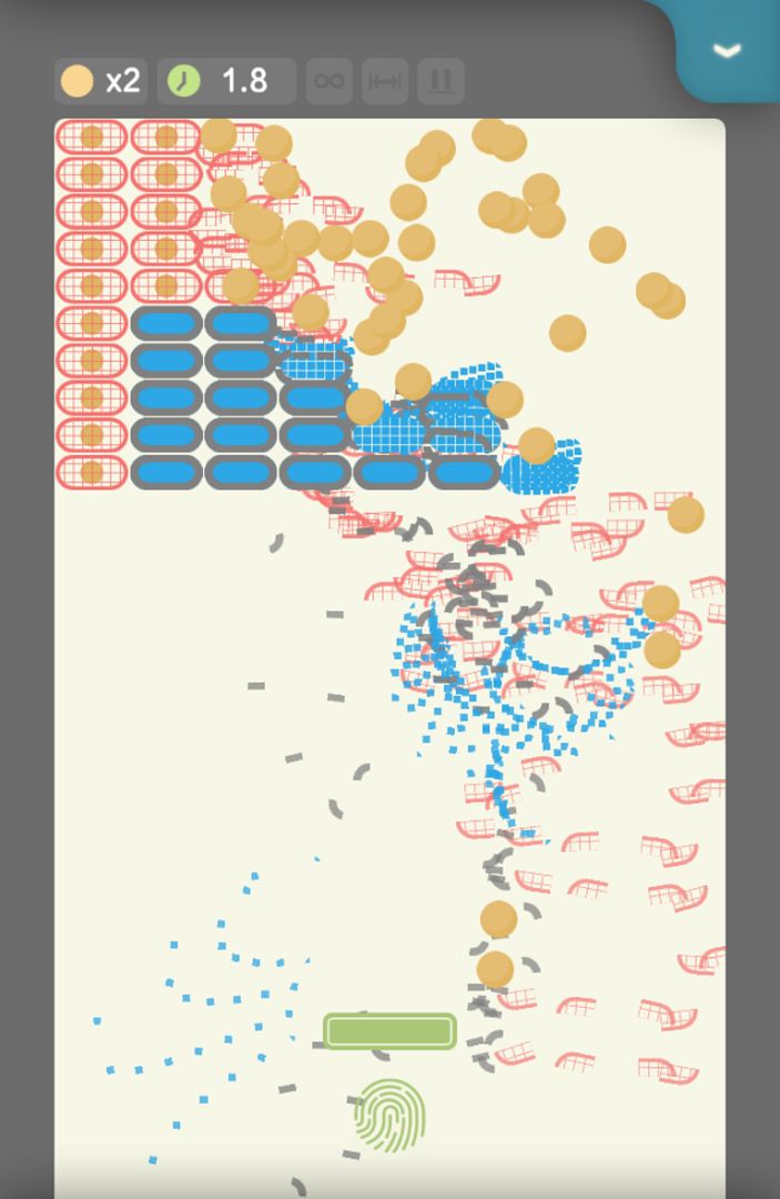 爆裂方块 - 经典打砖块小游戏游戏截图