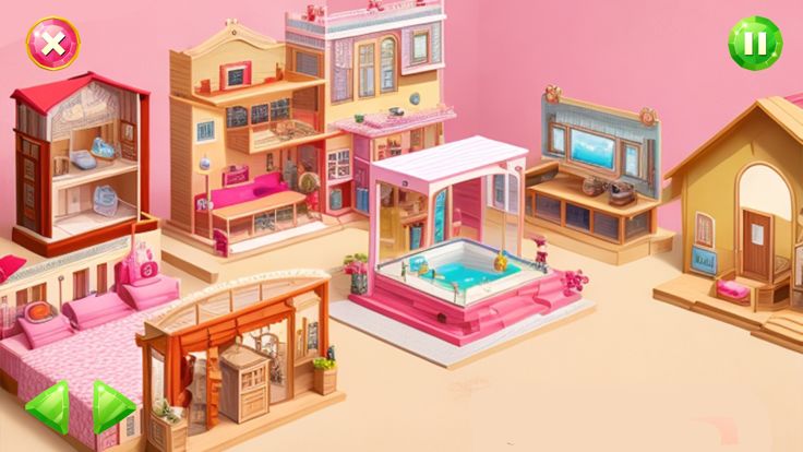 Princess Doll House Design游戏截图