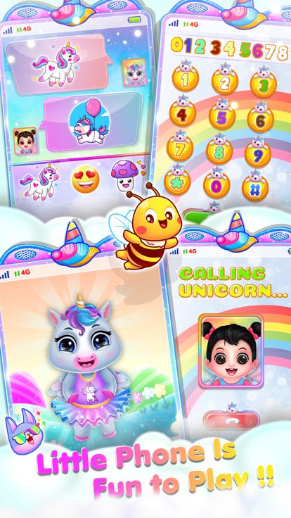 Cute Unicorn Daycare Toy Phone游戏截图
