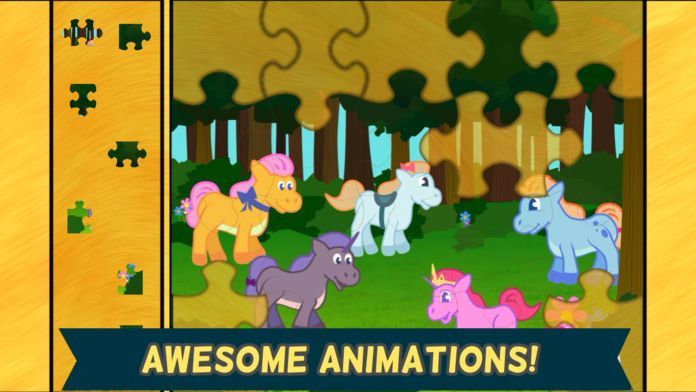 我的小马游戏 – 女孩儿专属:拼图游戏 - 对于教育游戏截图