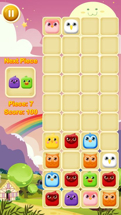 爆破小鸟方块消消乐游戏截图