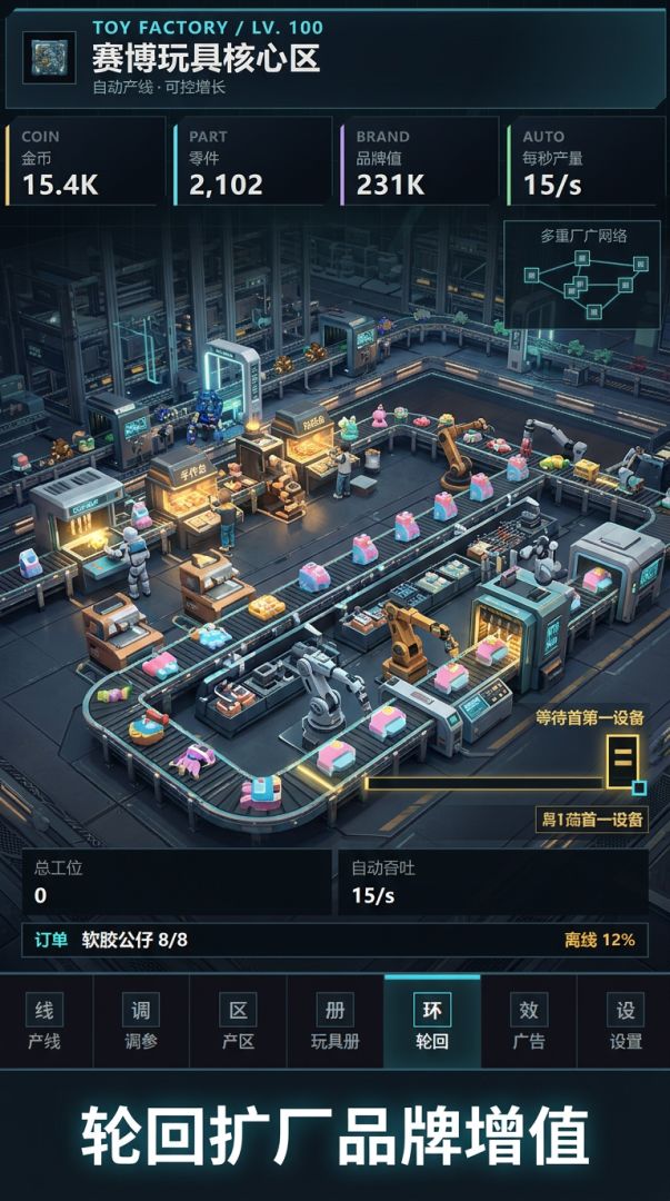 增量赛博玩具工厂游戏截图