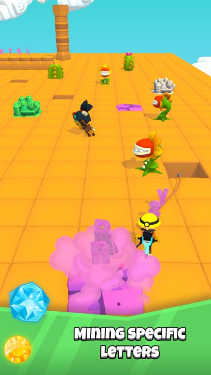 Word Miner 3D游戏截图