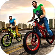 Rooftop BMX Bicycle Stunt Rider - Cycle Simulation