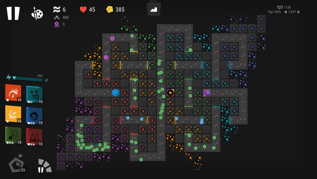 Infinitode 2 - Infinite Tower Defense游戏截图
