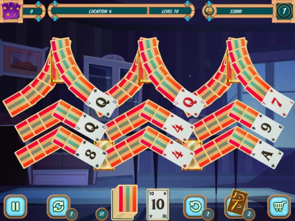 Sweet Solitaire. School Witch 3游戏截图