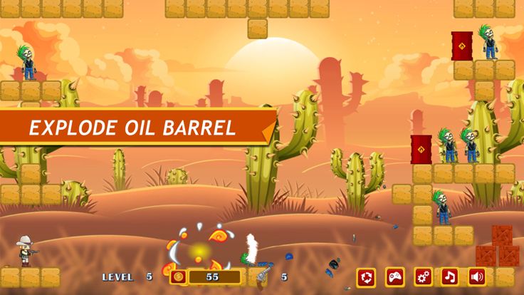 西部牛仔妹妹大战僵尸游戏截图