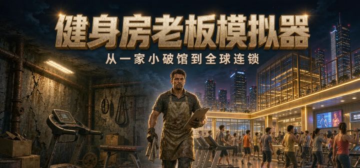 健身房老板模拟器：从一家小破馆到全球连锁 封面