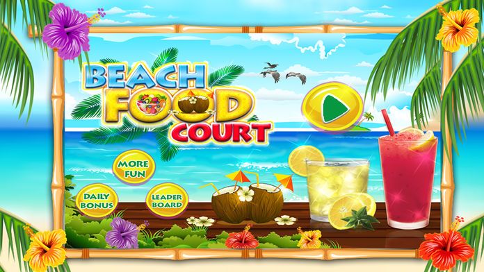 夏季饮料: 海滩派对-薯条、 冰棒、 柠檬水 & 三明治店游戏为孩子及青少年游戏截图