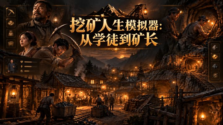 挖矿人生模拟器：从学徒到矿长 封面
