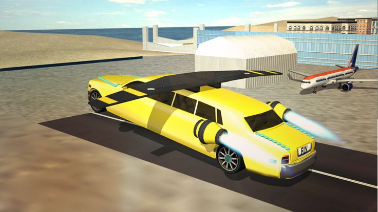 Flying Limo Car Driving Simulator 2016游戏截图
