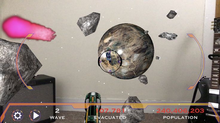 Asteroid Apocalypse AR游戏截图