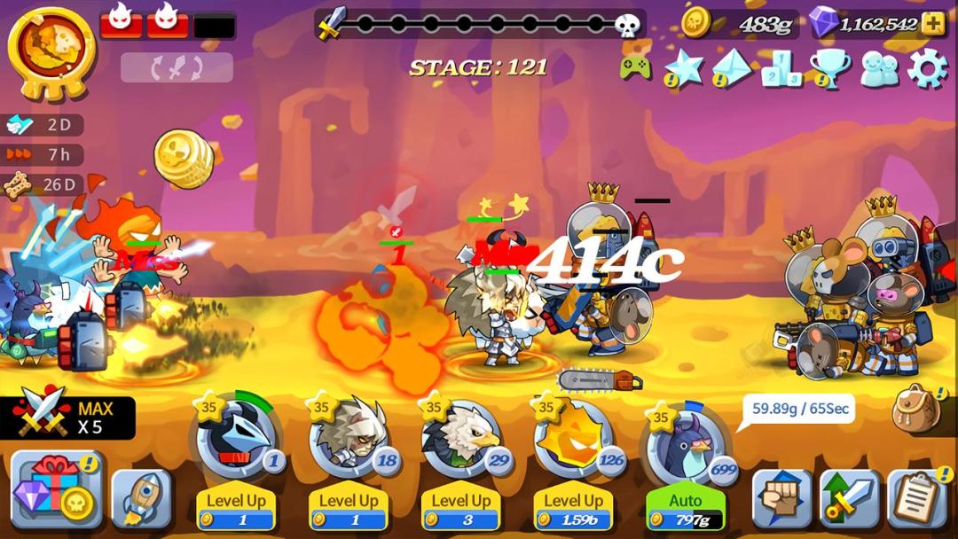 野兽 vs 怪物 - 追追追!放置型RPG游戏游戏截图