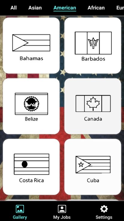 Flag Coloring Puzzle游戏截图