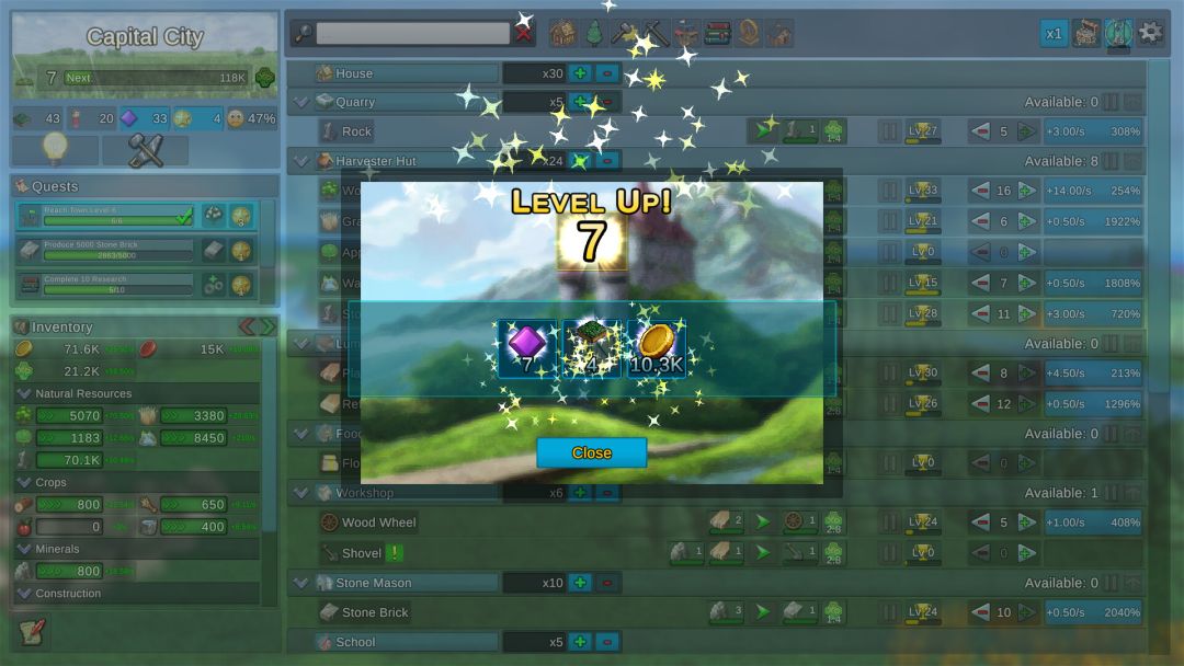 工业小镇：放置版游戏截图