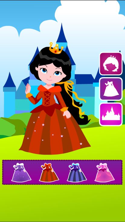 公主换装游戏-儿童公主女生游戏大全游戏截图