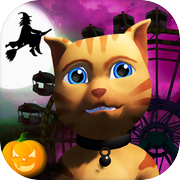 Halloween Cat Theme Park 3Dicon